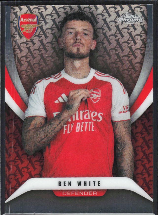 Ben White 2025-26 Chrome Arsenal #53 – framsida