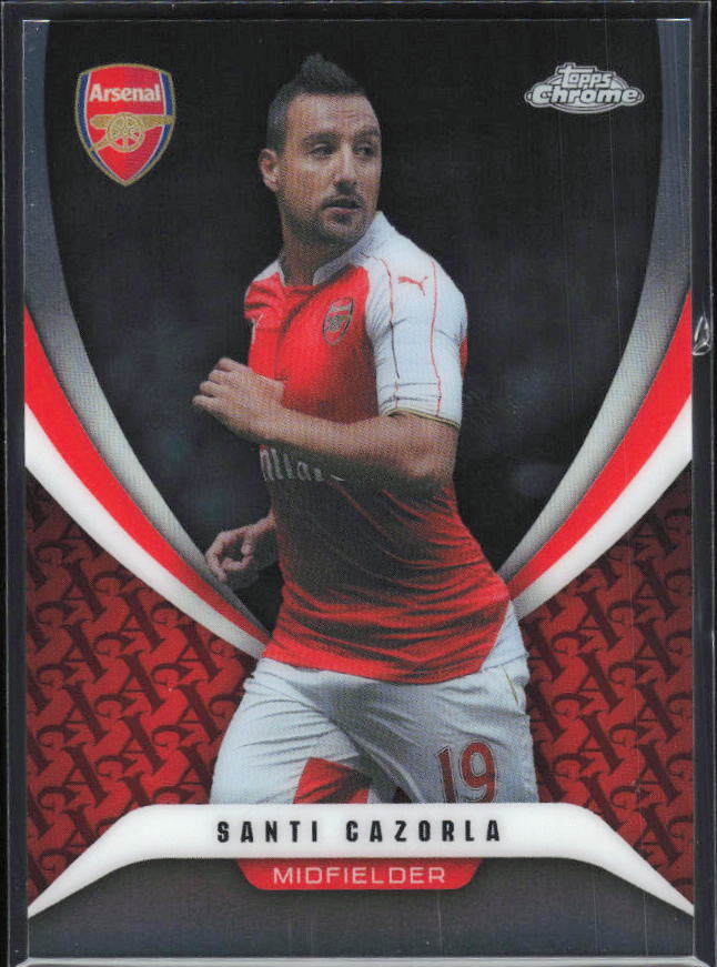 Santi Cazorla 2025-26 Chrome Arsenal #43 – framsida