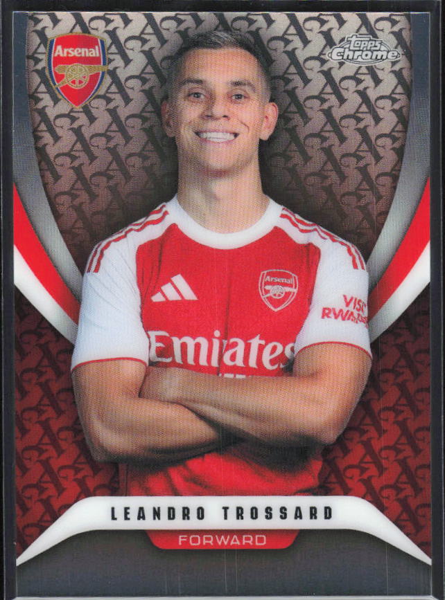 Leandro Trossard 2025-26 Chrome Arsenal #72 – framsida