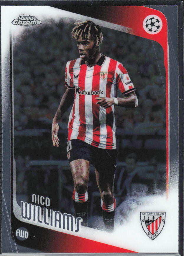 Nico Williams 2025-26 Chrome UEFA #38 – framsida