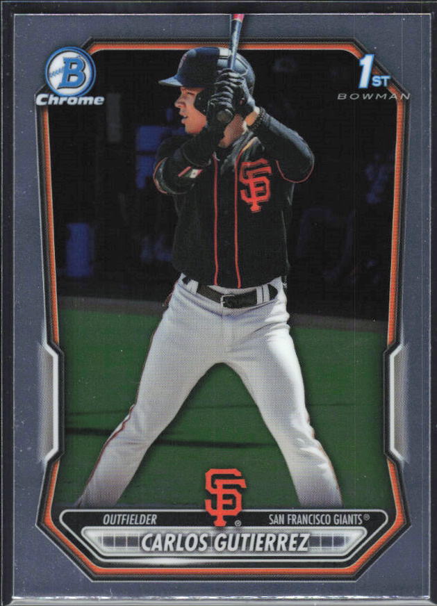 Carlos Gutierrez 2026 Bowman 1st Chrome Prospects #BCP-14 – framsida