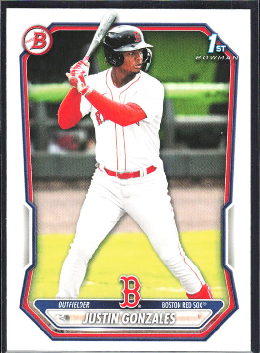 Justin Gonzales 2026 Bowman 1st Prospects #BP-141 – framsida
