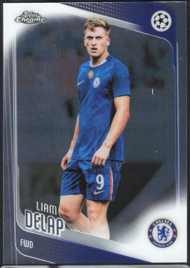 Liam Delap 2025-26 Chrome UEFA #192 – framsida
