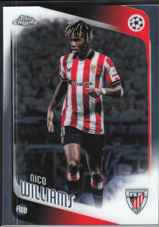 Nico Williams 2025-26 Chrome UEFA #38 – framsida