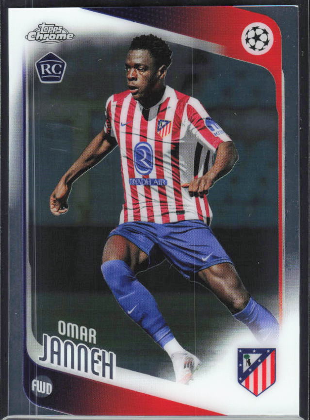 Omar Janneh 2025-26 Chrome UEFA RC #137 – framsida