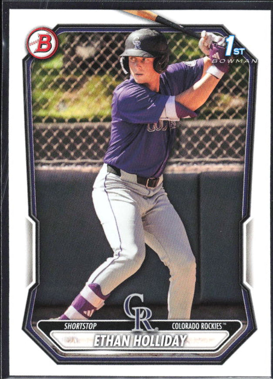 Ethan Holliday 2026 Bowman 1st Prospects #BP-1 – framsida