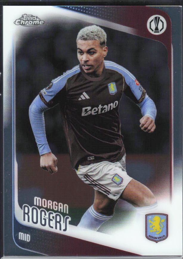 Morgan Rogers 2025-26 Chrome UEFA #197 – framsida