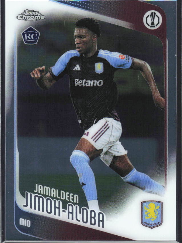 Jamaldeen Jimoh-Aloba 2025-26 Chrome UEFA RC #8 – framsida