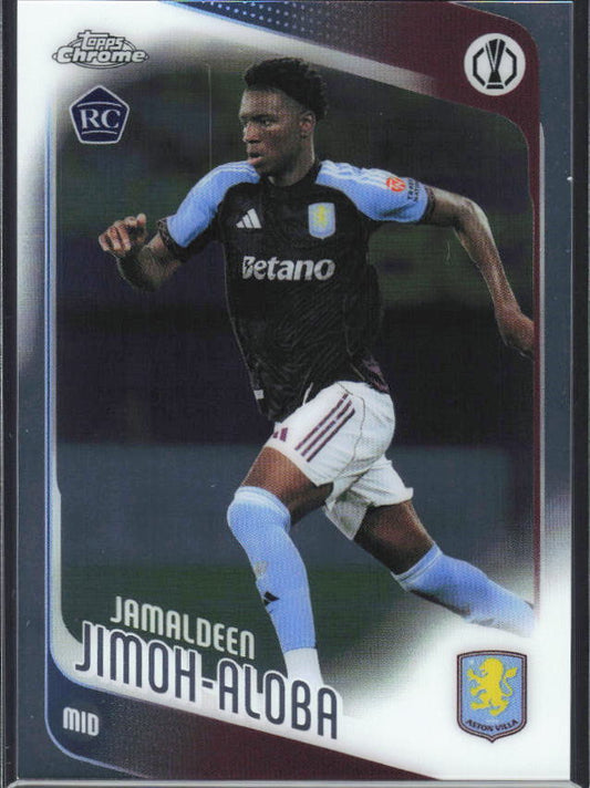 Jamaldeen Jimoh-Aloba 2025-26 Chrome UEFA RC #8 – framsida