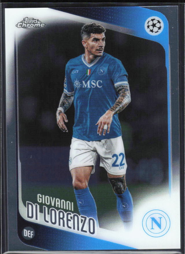 Giovanni Di Lorenzo 2025-26 Chrome UEFA #77 – framsida