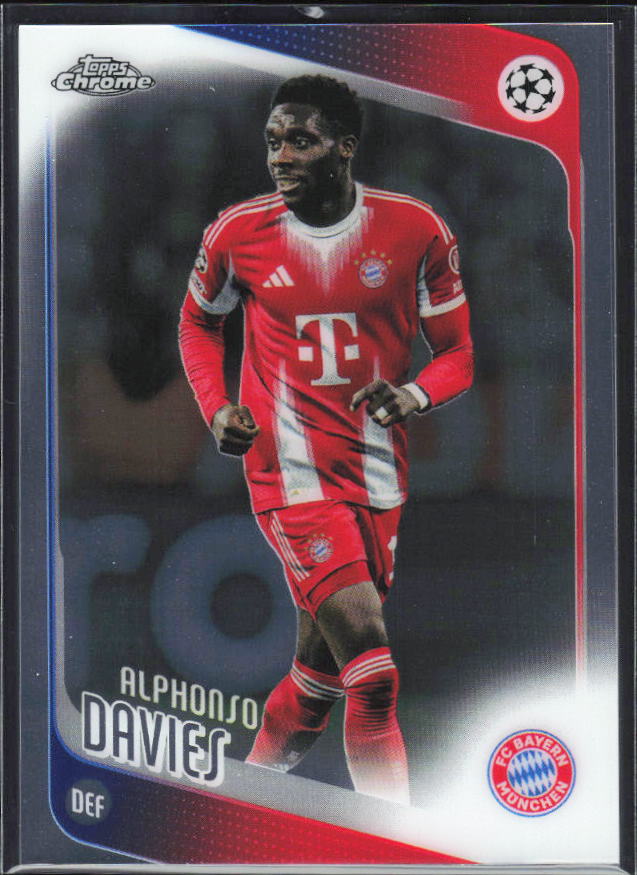 Alphonso Davies 2025-26 Chrome UEFA #90 – framsida