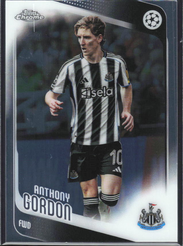 Anthony Gordon 2025-26 Chrome UEFA #159 – framsida