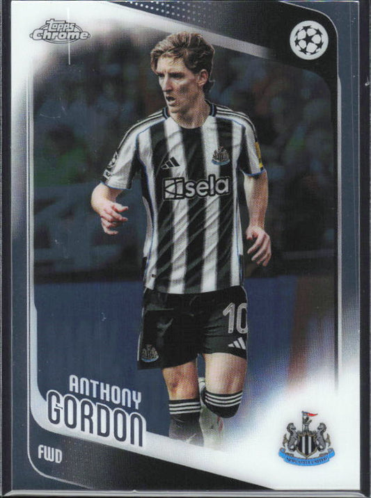 Anthony Gordon 2025-26 Chrome UEFA #159 – framsida