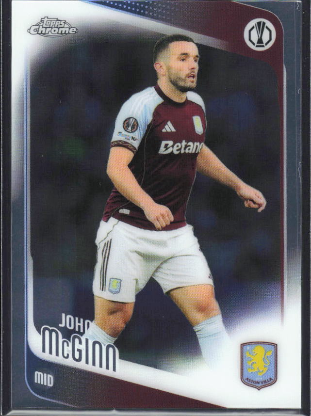 John McGinn 2025-26 Chrome UEFA #28 – framsida