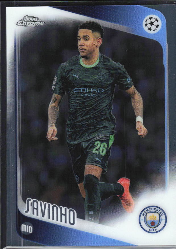 Savinho 2025-26 Chrome UEFA #33 – framsida