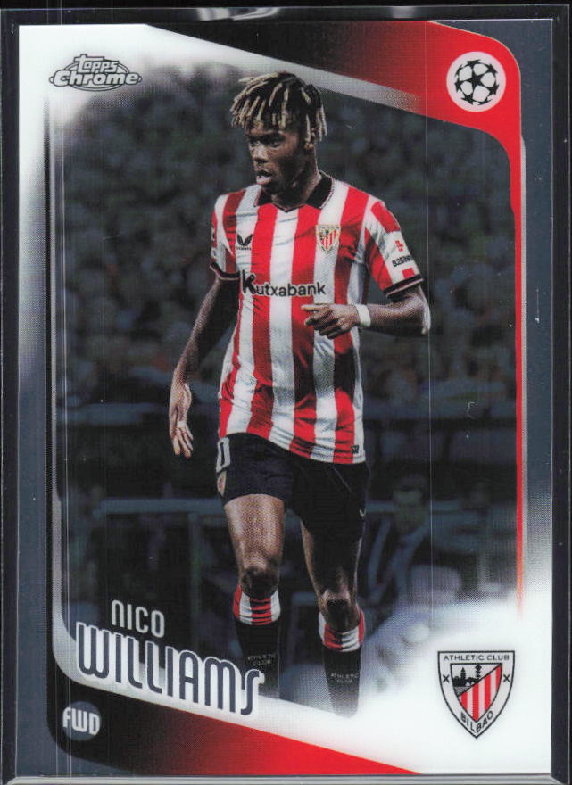 Nico Williams 2025-26 Chrome UEFA #38 – framsida