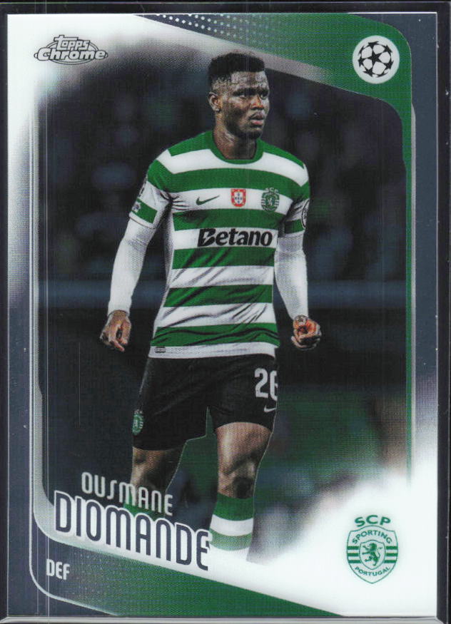 Ousmane Diomande 2025-26 Chrome UEFA #104 – framsida