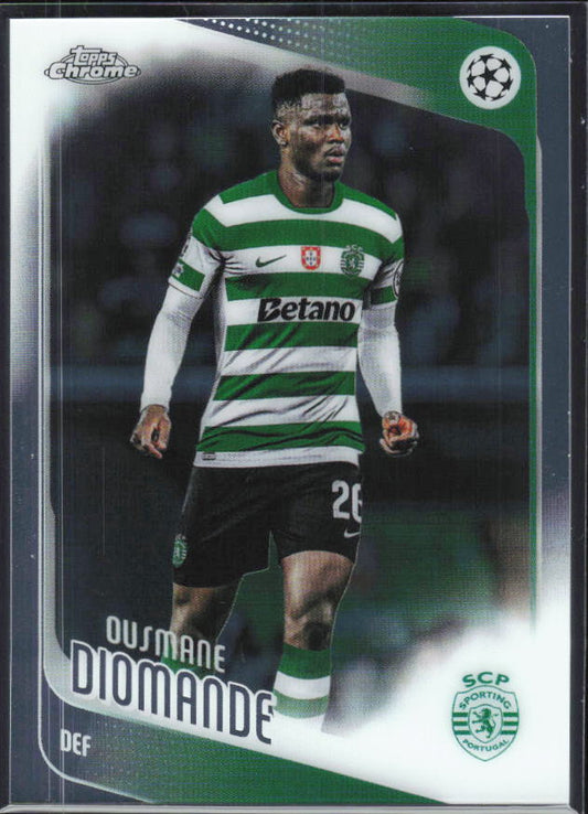 Ousmane Diomande 2025-26 Chrome UEFA #104 – framsida