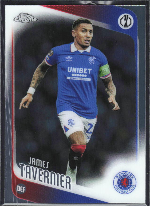 James Tavernier 2025-26 Chrome UEFA #188 – framsida