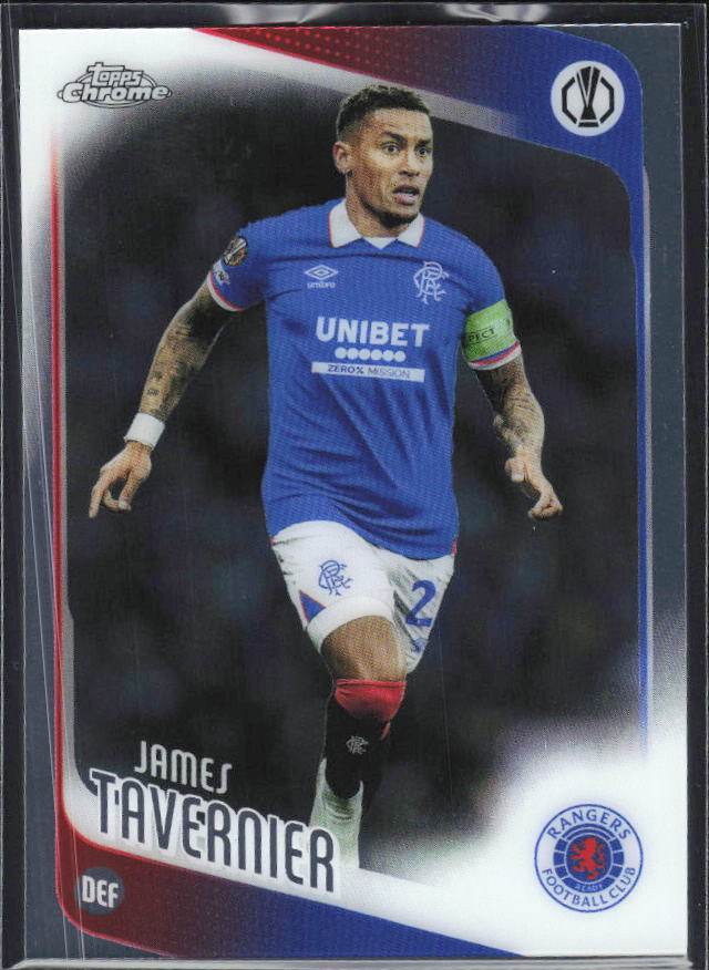 James Tavernier 2025-26 Chrome UEFA #188 – framsida