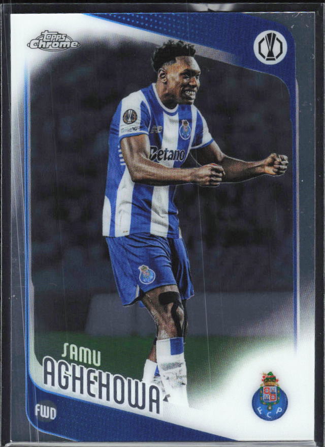 Samu Aghehowa 2025-26 Chrome UEFA #133 – framsida