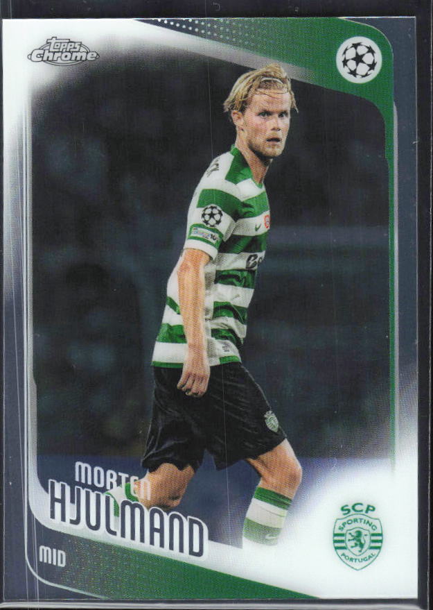 Morten Hjulmand 2025-26 Chrome UEFA #199 – framsida