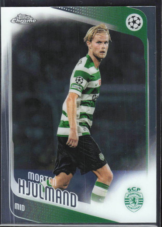Morten Hjulmand 2025-26 Chrome UEFA #199 – framsida