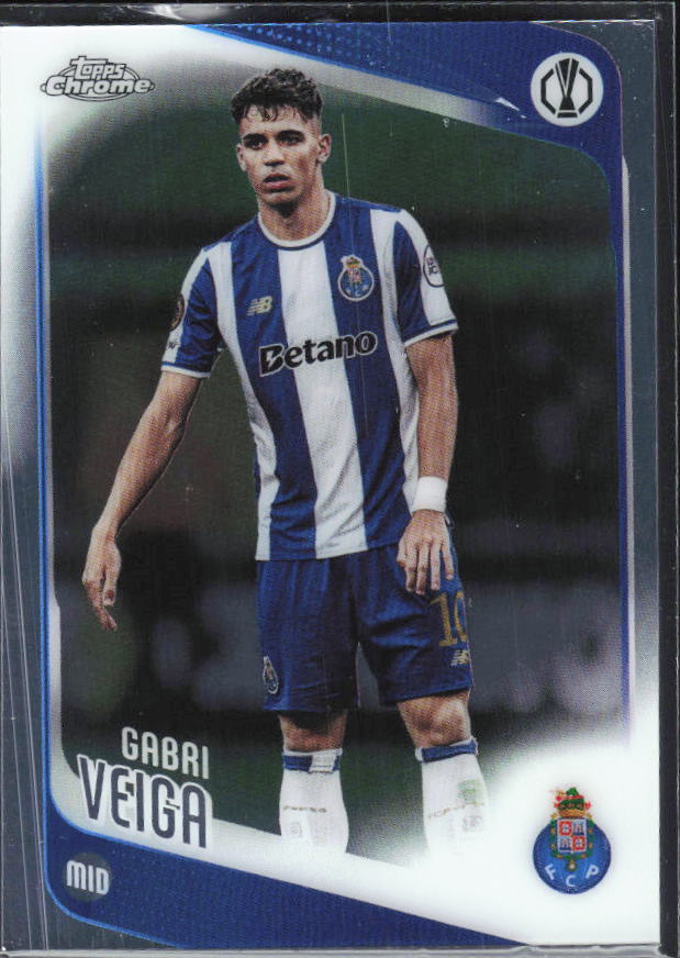 Gabri Veiga 2025-26 Chrome UEFA #87 – framsida