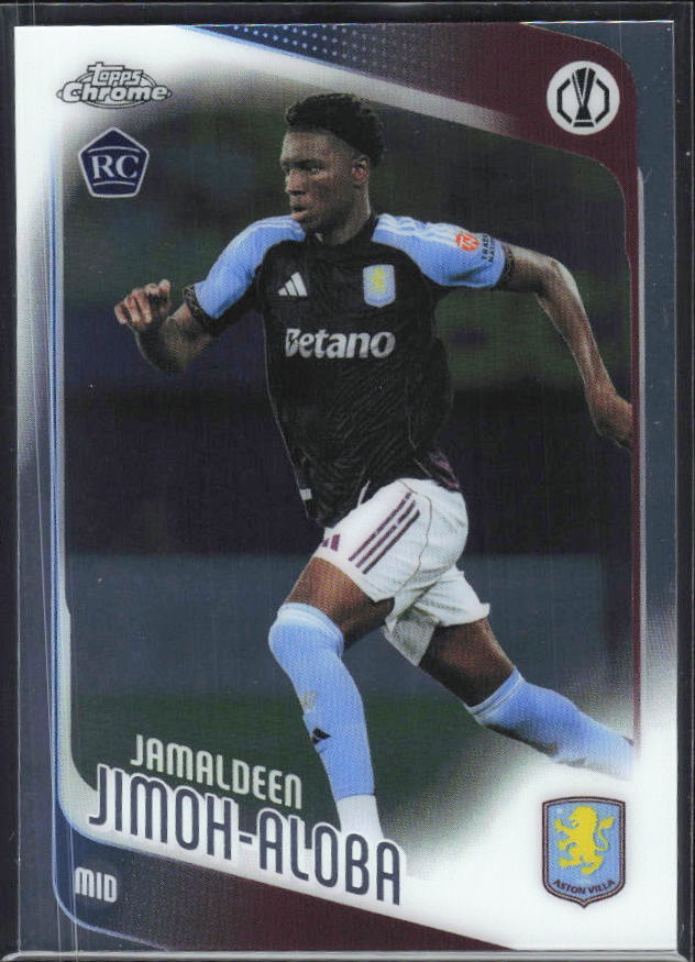 Jamaldeen Jimoh-Aloba 2025-26 Chrome UEFA RC #8 – framsida