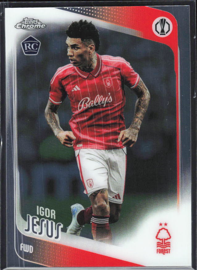 Igor Jesus 2025-26 Chrome UEFA RC #161 – framsida