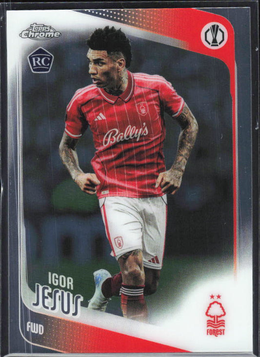 Igor Jesus 2025-26 Chrome UEFA RC #161 – framsida