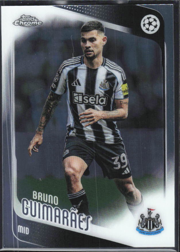 Bruno Guimarães 2025-26 Chrome UEFA #117 – framsida