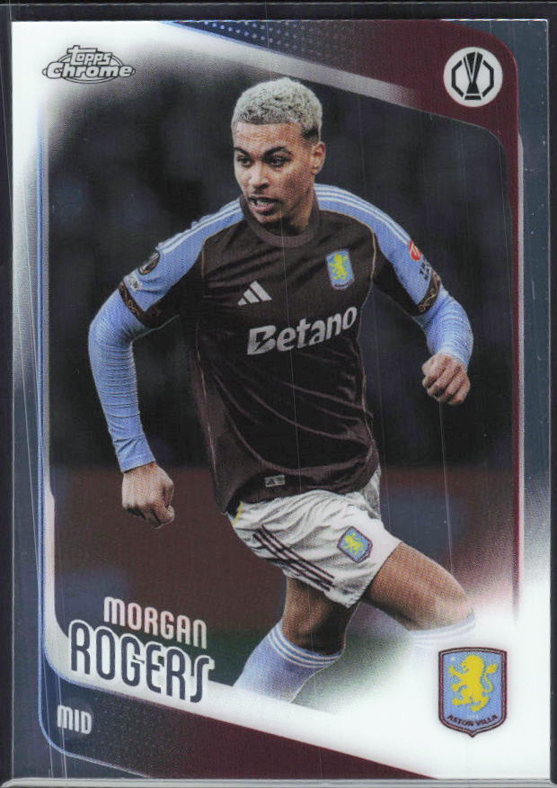 Morgan Rogers 2025-26 Chrome UEFA #197 – framsida