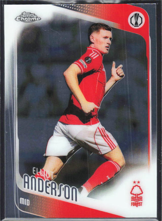 Elliot Anderson 2025-26 Chrome UEFA #96 – framsida