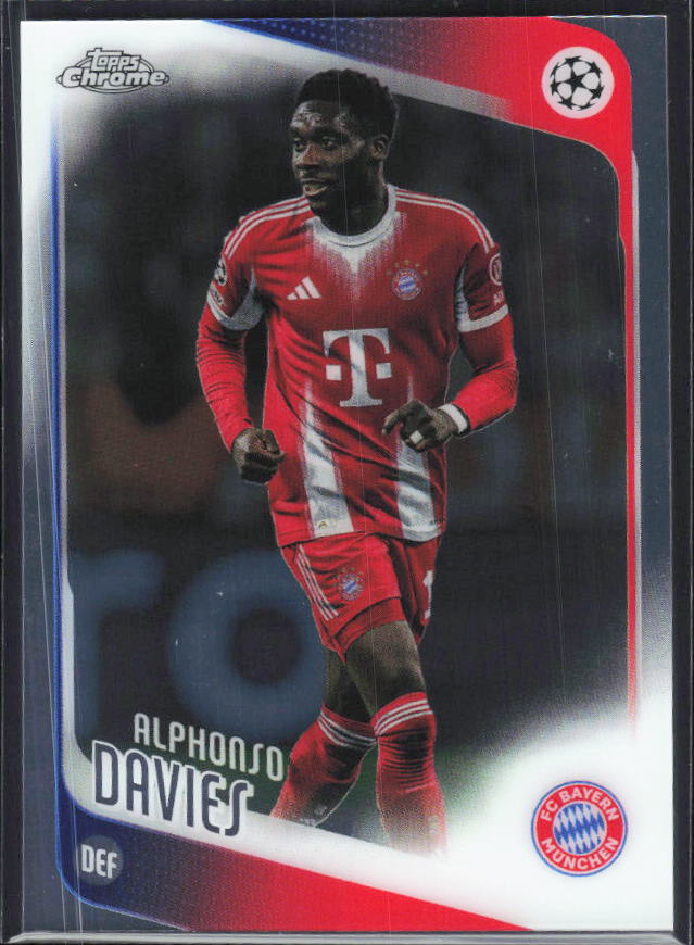 Alphonso Davies 2025-26 Chrome UEFA #90 – framsida