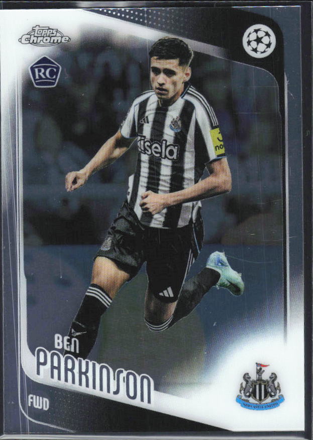 Ben Parkinson 2025-26 Chrome UEFA RC #125 – framsida