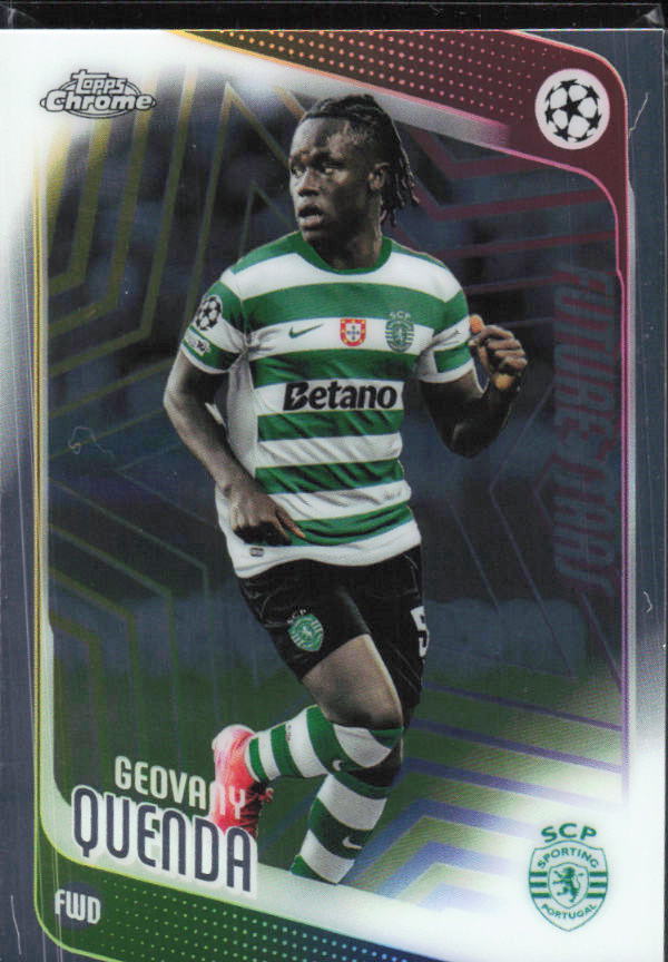 Geovany Quenda 2025-26 Chrome UEFA Future Stars #95 – framsida