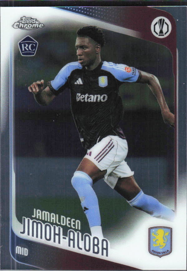 Jamaldeen Jimoh-Aloba 2025-26 Chrome UEFA RC #8 – framsida
