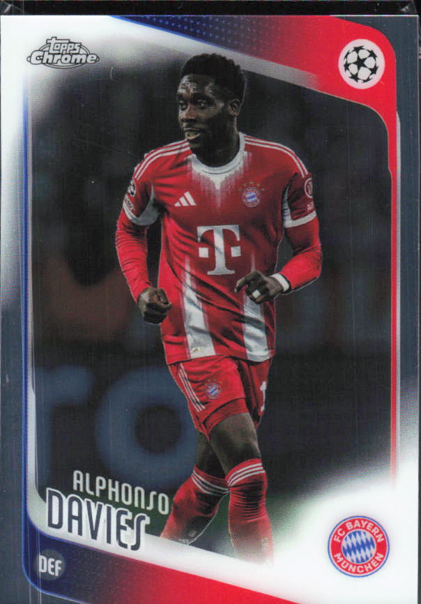 Alphonso Davies 2025-26 Chrome UEFA #90 – framsida
