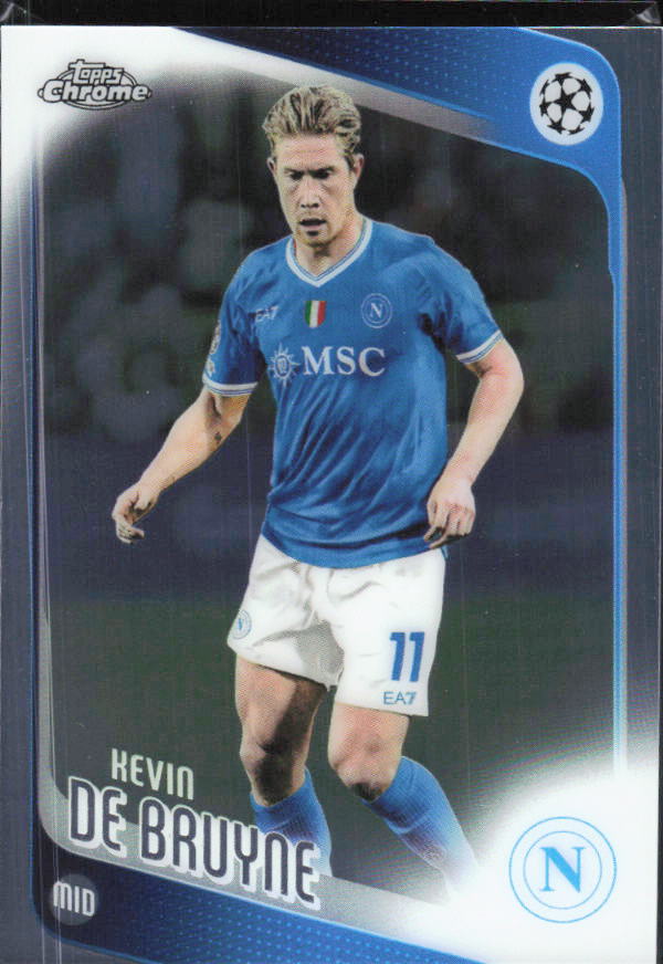 Kevin De Bruyne 2025-26 Chrome UEFA #200 – framsida