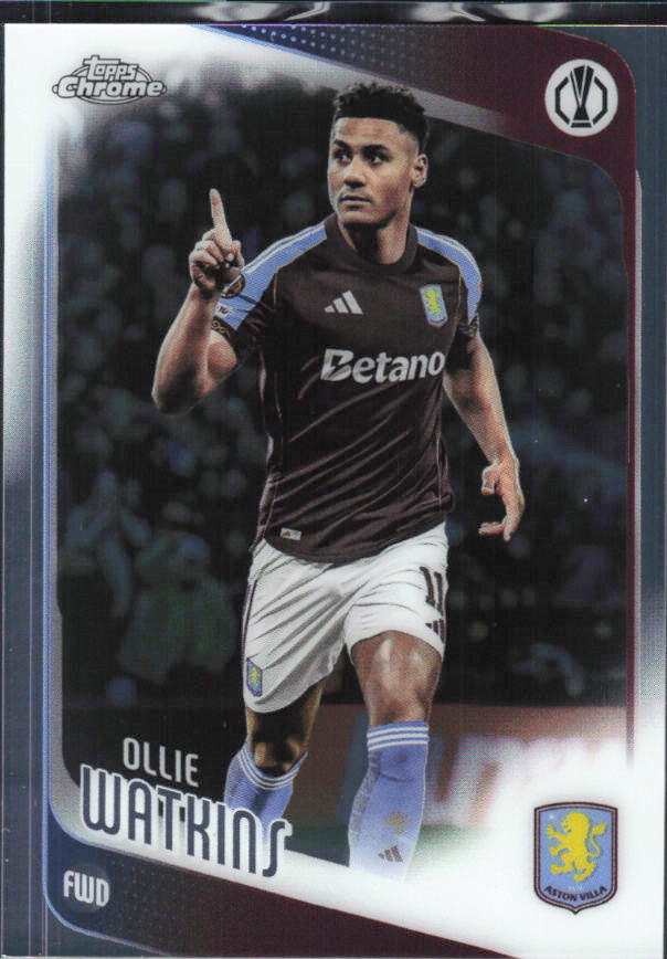 Ollie Watkins 2025-26 Chrome UEFA #124 – framsida