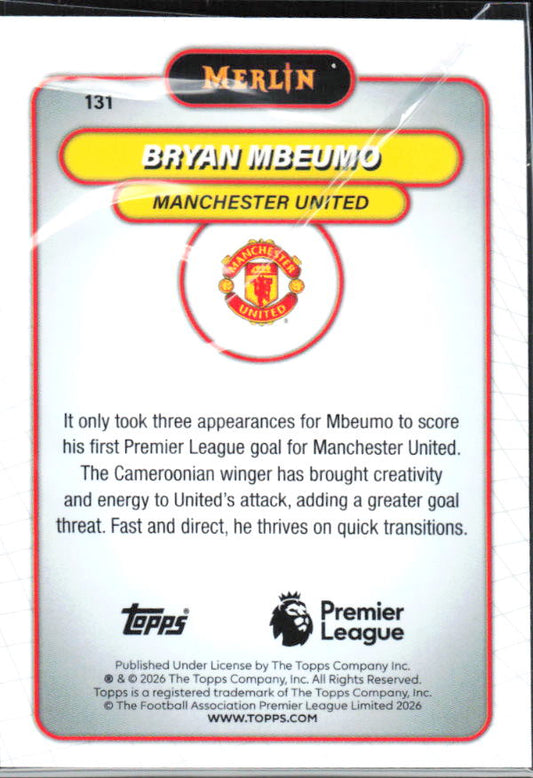 Bryan Mbeumo 2026 Merlin Premier League #131 – baksida