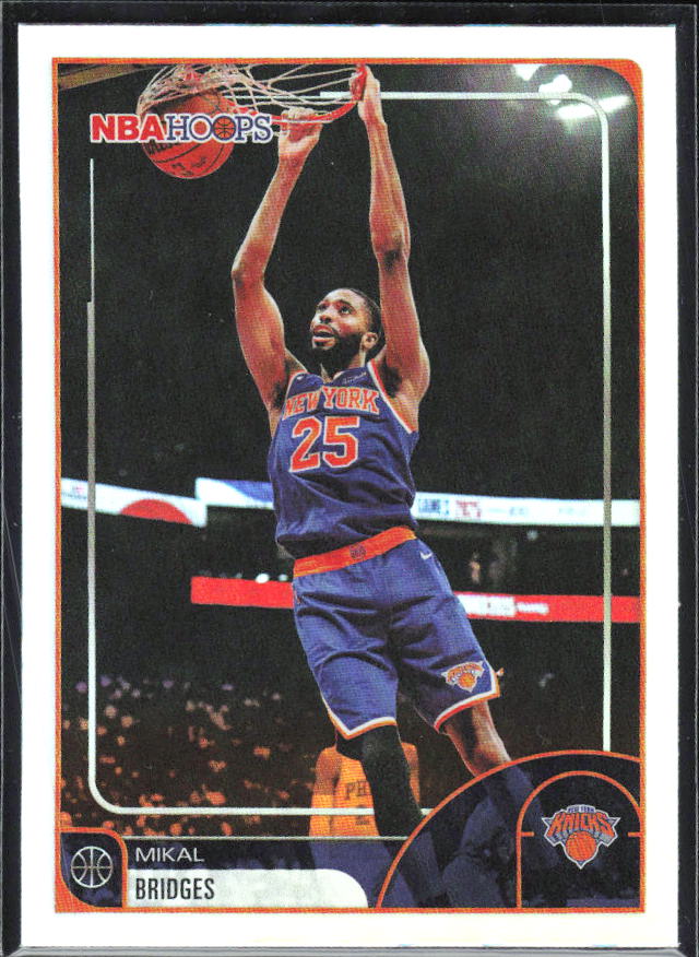 Mikal Bridges 2025-26 NBA Hoops #100 – framsida
