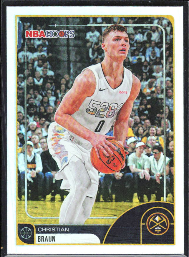 Christian Braun 2025-26 NBA Hoops #143 – framsida