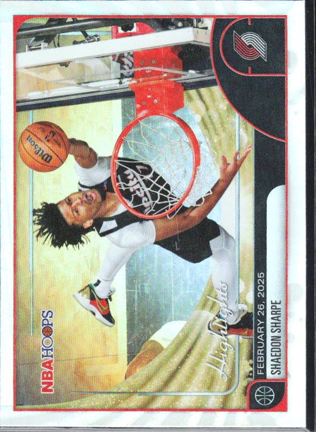 Shaedon Sharpe 2025-26 NBA Hoops Highlights #267 – framsida