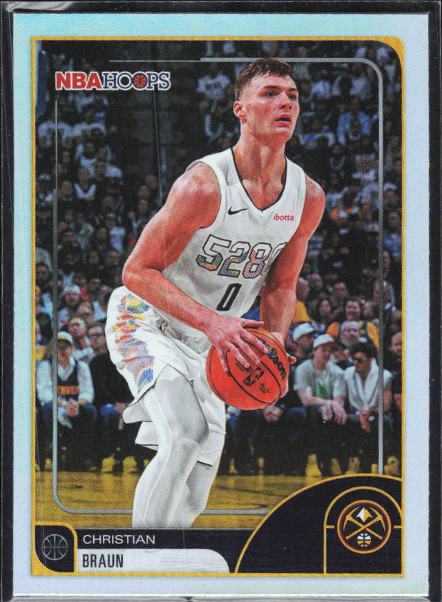 Christian Braun 2025-26 NBA Hoops #143 – framsida