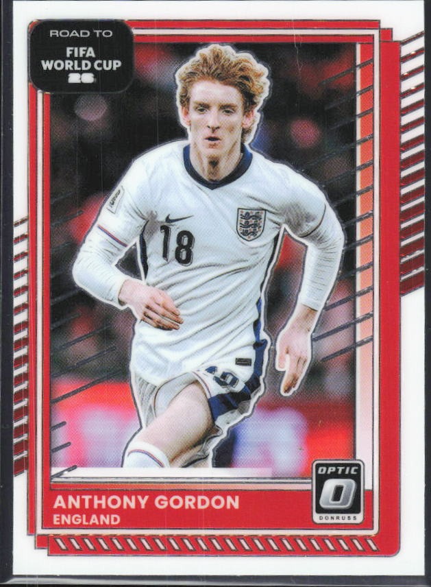 Anthony Gordon 2025-26 Donruss Road to FIFA World Cup #67 – framsida
