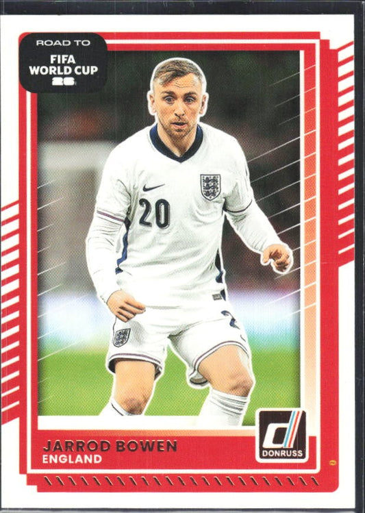 Jarrod Bowen 2025-26 Donruss Road to FIFA World Cup #73 – framsida