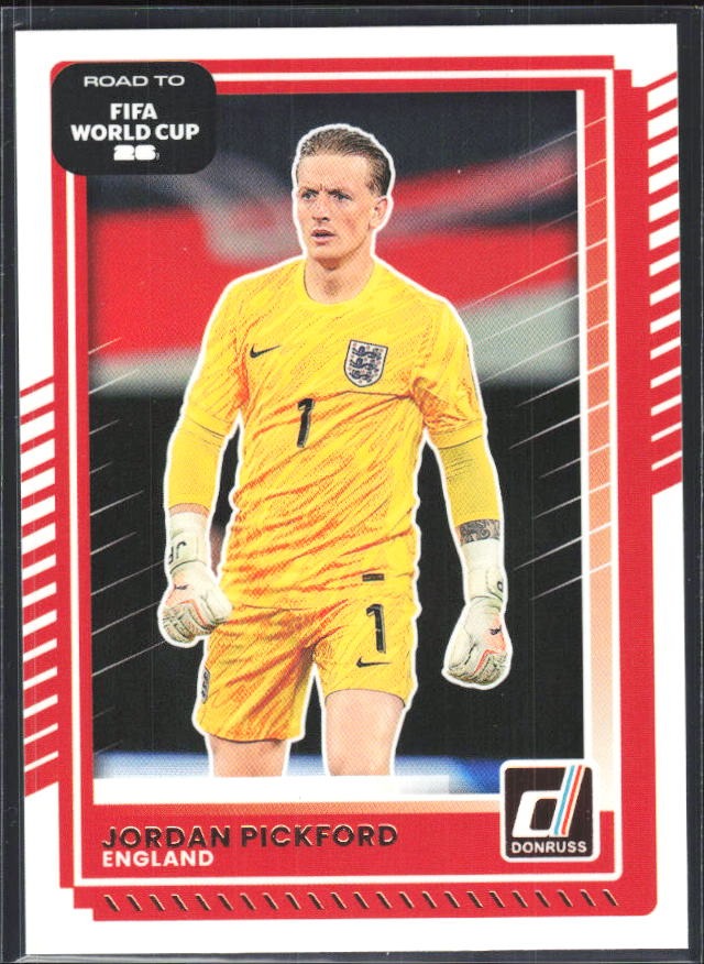 Jordan Pickford 2025-26 Donruss Road to FIFA World Cup #64 – framsida