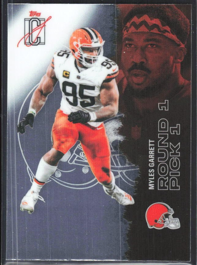 Myles Garrett 2025 Topps Signature Class Football #14 – framsida